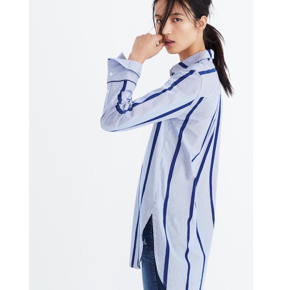 Madewell | Striped Button Down Top - Picture 5 of 15